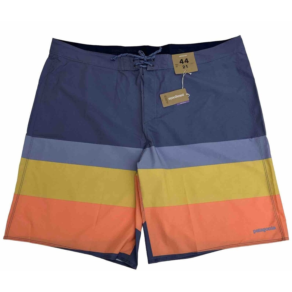 Patagonia Men's‎ Hydropeak Boardshorts 21 swim trunk The Point Current Blue 28